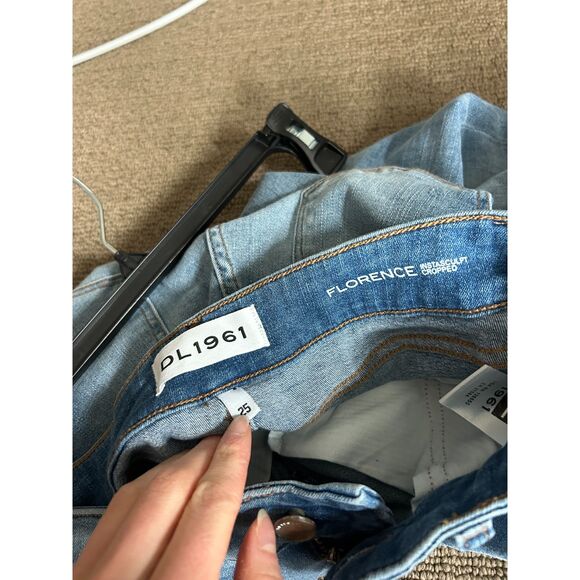 DL1961 Florence Instasculpt Cropped New Town Jeans Size 25 - Picture 6 of 8